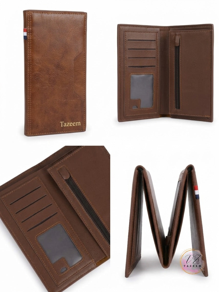 Premium Men’s Leather Wallet – Stylish Multi-Card Bi-Fold Wallet