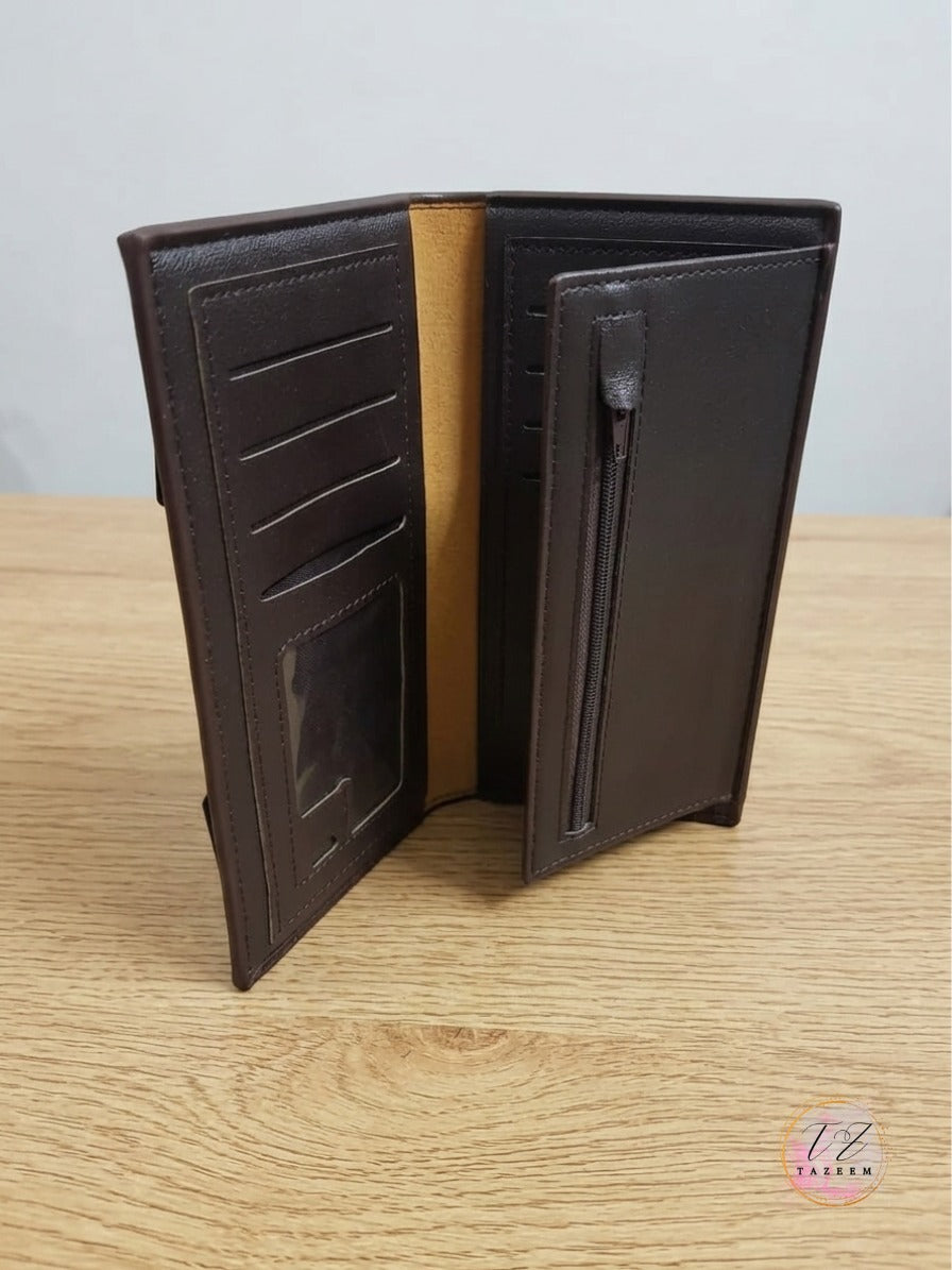 Premium Men’s Leather Wallet – Stylish Multi-Card Bi-Fold Wallet