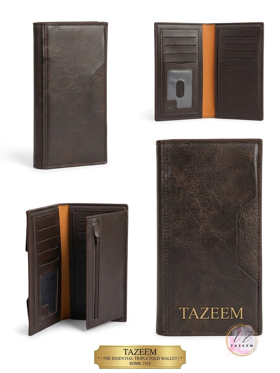 Premium Men’s Leather Wallet – Stylish Multi-Card Bi-Fold Wallet